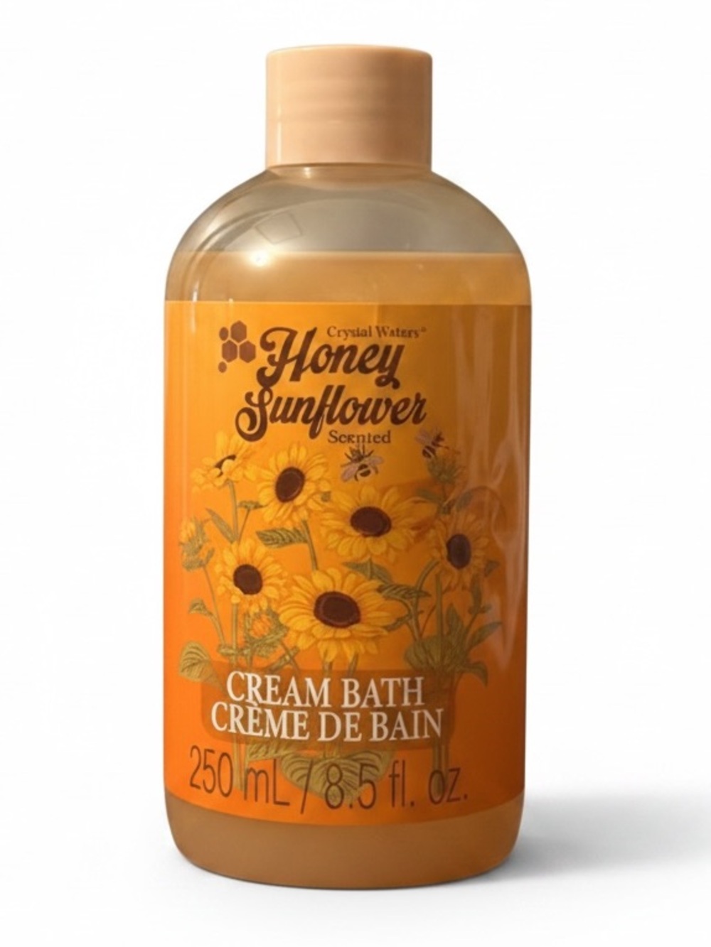 Crystal Waters Honey Sunflower Cream Bath — 250 mL / 8.5 fl oz
